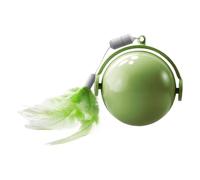 Ceprznvey Interactive Cat Toy, Kitten Rolling Game, Smart Moving Ball, Obstáculo Avoidance Technology Sturdy Construction Lightweight Safety for Pets, 3,35 pulgadas, Green