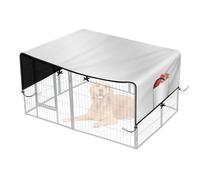 Ceprznvey Kennel Cover - Waterproof 210D Oxford Crate Tarp | Pet Enclosure Covers with Sunshade Functions, Oxford Fabric Kennel Cover with UV, Protective Kennels Covers for Family Gathering