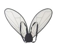 Ceprznvey Kids Fairy Wings, Fairy Wings for Angel Costume, Dress-Up Accessory, Lightweight and Confortable, Ideal para cumpleaños, Halloween, fiestas, 23,62 x 17,72 x 0,39 pulgadas, negro, 1 pieza