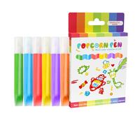 Ceprznvey Magic Drawing Pens, 3D Kids Magic Color Drawing Paint Pen, Washable Decorative Art Supplies, Bubble Craft Painting Accessories, Ideal para aprendizaje, 4.21x0.55in Multicolor 6 Pack