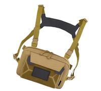 Ceprznvey Men’s Chest Bag, Outdoor Travel Pack, Waistcoat Pouch, Waterproof & Shockproof, Adjustable & Removable Pockets, Cycling Hiking Fishing Camping, Black Khaki, 1-Pack