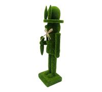 Ceprznvey Nutcracker Decorations - Nutcracker Soldiers ¦ 30cm Easter Figurine, Easter Flocking Statue for Display, Decorative Accessories, Tabletop Ornament with Seasonal Painted Finish