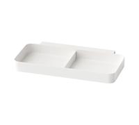 Ceprznvey Organizador de cajones, divisor de clip colgante, organizador de compartimentos ABS con acabado blanco, divisor de estante de armario para cocina, dormitorio, sala de estar, oficina, armario