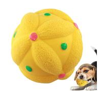 Ceprznvey Pet Latex Molar Learning Ball, Dog Chew Toys Balls, Built-In Sound Device Pet Teething Game for Medium-Sized and Small Pets, 3.15x3.15x3.15 Inches, 50g