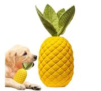 Ceprznvey Pineapple Chew Toy, Dog Squeaky Pineapple Toy, Natural Rubber Cute Fruits Squeaky Dog Toy, Tough Squeaky Dog Toy, Rubber Chew Toys, Dog Chew Toys Indestructible for Aggressive Chewers