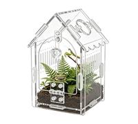 Ceprznvey Recinto para reptiles | Acrílico ventilado con tapa antiescape, de reptiles de hábitat de animales | para araña, gecko, dragón, rana barbudo, guardianes aficionados, entusiastas