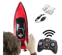 Ceprznvey Remote Control Speed Boat, Electric Racing Boat Toy, Waterproof for Pools Beach Bathtubs Outdoor, Fun High-Speed Water Play, Versatile Gift Toys for Kids and Adults, Red