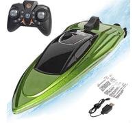 Ceprznvey Remote Control Speed Boat, Electric Racing Boat Toy, Waterproof for Pools Beach Bathtubs Outdoor, Fun High-Speed Water Play, Versatile Gift Toys for Kids and Adults, Green