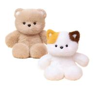 Ceprznvey Soft Stuffed Animal, Plush Bear Kitten Huggers, Cute Pillow Decoration, Exquisite Soft Material, Cozy and, Playtime for Boys, Toddler, Baby 8.66x6.3x17.72