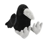 Ceprznvey Stuffed Animal, Soft Plushy, Lovely Black Crow Cuddly Design Lightweight Comfortable Material Cute Details, Plush Toy for Birthday, 6.3x8.66x11.02inches