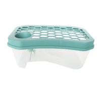Ceprznvey Tanque para tortugas - Terrario de reptiles, pequeño tanque de tortugas - para sala de estar, tortuga, cangrejos, cangrejos ermitaños, ranas, reptiles, cría en casa