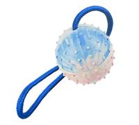 Ceprznvey Training Ball, Pet Ball with Rope, Bite Resistant Pet Ball, Rope Ball Dog Toy, Squeaky Ball, Rubber Dog Ball, Training Ball Launchers, Squeaky Tug Chew Toy for Breed & Small Dogs