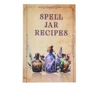 Ceprznvey Witch Craft Note, Book of Spells, Portable Detailed Content Mystic Wiccan Occult Guidebook Fortune Telling Pad Adivination Ritual Guide Tools for Home School, 85g