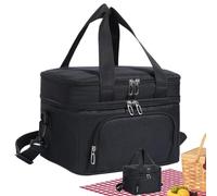 Ceprznvey Work Lunch Bag, Soft Cooler Tote, Adjustable Shoulder Strap Food Container, Thickened Cationic Fabric, Large Capacity & Temperature Retention, Camping, 10.63x7.87x7.48 Inches