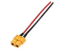 Ceprznvey XT60 Adapter, Male Female Connector, Copper Wire Construction, 16AWG 10cm Length, Ideal for Drone Car Solar Panel RV Electronics, 3.94 Inches, Red Black, 1 Piece