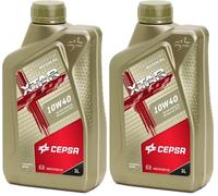 Cepsa XTAR 10W40 1L - Lubricante Sintético para Vehículos Gasolina y Diésel (Paquete de 2)