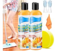 Cera anticracking & Polishing para suelos de madera, spray de cera de abejas, cera de abejas para muebles, cera de abejas en espray para muebles, cera de abejas en espray (2 unidades)
