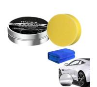 Cera Cerámica de Titanio en Crema, Cera Pulidora de Alta Protección para Revestimientos de Autos, Cera Cerámica de Titanio en Pasta Reparadora de Rayones, Ceras Cerámicas para el Cuidado (1 Piezas)