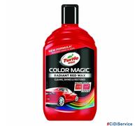 Cera Colorada Roja 500ml Turtle Wax Color Magic Brillante Mejora Color