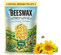 Cera de abeja amarilla 200G/908G/2.2KG/4.5KG/9KG - Cera de abeja natural en pastillas para la fabricación de velas y proyectos DIY. Perfecta para crear velas caseras y proyectos creativos.