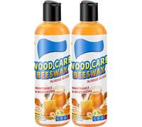 Cera de abeja antigrietas y pulido para muebles de madera, limpiador en aerosol de cera de abeja natural, pulidor y limpiador de muebles de cera de abeja original, abrillantador de cera de abeja para