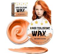 Cera de color de pelo temporal para niños,Crema de peinado natural instantánea para mujeres y hombres,Gel de coloración instantánea para el pelo para Cosplay,Fiesta,Mascarada,Halloween (Orange, 60)