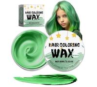 Cera de color de pelo temporal para niños,Crema de peinado natural instantánea para mujeres y hombres,Gel de coloración instantánea para el pelo para Cosplay,Fiesta,Mascarada,Halloween (Green, 60)