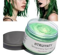 Cera de color verde para modelado temporal, color natural, cera de tinte para el cabello, unisex, para peinado, crema, para fiestas, cosplay, Halloween, bailes de máscaras