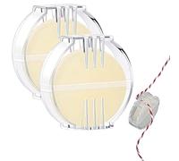 Cera de hilo general | Acondicionador de hilo de cera de abejas | 2 piezas de hilo de punto de cruz lubricación de cera - lubricación de reparación de cremallera | Accesorios de cera de hilo