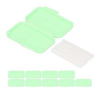 cera de ortodoncia dental para aparatos ortopédicos, el cuidado dental, aparatos de protección bucal de aparatos dentales, 10 piezas(verde)