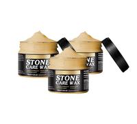 Cera de Pulido para Mármol,Cera Polaca Multiusos Impermeable,Pulidor y Limpiador de Muebles de Cera de Abejas,Stone Care Wax,Natural Stone Care,Ceras de Pulido Nutritivo para Piedra 100g*3PC