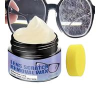 Cera de reparación de arañazos para gafas, restauradora de lentes antirreflectante portátil de 30 g, elimina arañazos de lentes, gafas de sol y pantallas de teléfono, ideal para viajes, conducción