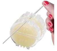 Cera de rosca de bordado: cuentas solubles en agua juego de lubricante de cera de 2 r, fácil de transportar y es imprescindible para los amantes de las máquinas de coser. Esto se aplica al