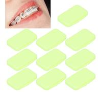 Cera dental de ortodoncia, cera de ortodoncia que satisface las demandas con 10 piezas de cuidado dental para usuarios de aparatos ortopédicos para la protección bucal(Lemon yellow)