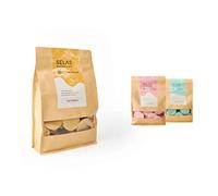 Cera depilatoria 1Kg. SELAS. A elegir Natural, Rosa Mosqueta o Aloe Vera. Elaborada con productos naturales y sostenibles. (Natural). Discos, profesional, piel sensible, baja temperatura, brasileña.