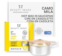 Cera Depilatoria Caliente en Cazoleta - Depilación Sin Bandas - Cera de Baja Temperatura - Depilación Profesional - Sin Parabenos - Con Ingredientes Naturales (100 gr, Camomila)