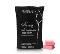 Cera depilatoria de baja fusión con cera de abeja DERMO ROSA 12 pastillas 1 kilo sesioMWorld®