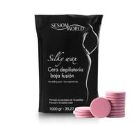 Cera depilatoria de baja fusión con cera de abeja DERMO ROSA 12 pastillas 1 kilo sesioMWorld®