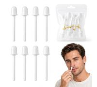 Cera Depilatoria para Nariz, 8 Varillas Preenvasadas, Diseño Integral para Depilación Facial y Cejas, Uso en Casa y Viaje, Fácil y Rápido