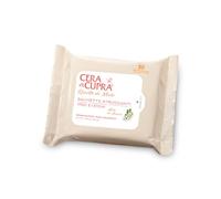 Cera di Cupra, Toallitas Desmaquillantes, Diseñadas para Eliminar Fácilmente el Maquillaje e Impurezas de Rostro y Ojos, Tejido 100% Natural, Biodegradables, Hechas en Italia, 20 Unidades