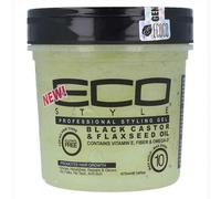 Eco Styler Gel Fijador Ricino Negro Sin Alcohol Fuerte 473ml