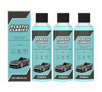 Cera en aerosol sin agua para aclarar plásticos, para interiores y exteriores de autos. Limpiador y acondicionador para tableros de autos. Restaurador de caucho y cuero para múltiples superficies.