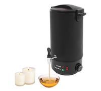 Cera fundidora de cera, 10 l, 1100 W, dispositivo de fusión de cera con cable para velas, 30-110 ℃ gran capacidad, fabricación de velas DIY, 23,4 x 23,4 x 43 cm, negro