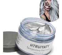 Cera Gris del color del pelo, modelado temporal de una sola vez Cera natural del teñido de pelo del color, crema temporal del peinado, cera que modela para la fiesta, Cosplay, partido (Gris)
