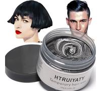 Cera negra del color del pelo, modelado temporal de una sola vez Cera natural del teñido de pelo del color, crema temporal del peinado, cera que modela para la fiesta, Cosplay, partido (negro)