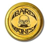 Cera para bigotes de fijación media para hombres - 1 onza de cera para bigotes y barba Bare-Bones en lata - perfecta para bigotes de agarre firme en el manillar - no se necesita fuente de calor Cera