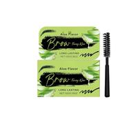 Cera para cejas con forma de tres maquillaje natural, refrescante cera de cejas de larga duración SNh124 (verde, 10 g)