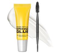 Cera para cejas transparente de larga duración, resistente al agua y a prueba de manchas, ideal para cejas naturales. Aplicar con un pincel de precisión.