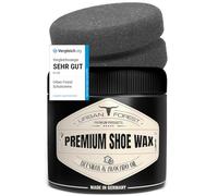 Cera para zapatos, 250 ml, incolora con cera de abejas y aceite de aguacate, incluye esponja, cuidado de cuero para zapatos, cuidado de zapatos y limpieza de zapatos, cuidado de zapatos URBAN FOREST