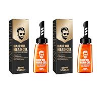 Cera Pelo Hombre,Gomina Hombre,2 en 1 gel de Cera para el Pelo con Comb,2 In 1 Hair Wax Gel With Comb,Texturizador de Cabello,Moldeadora,Fijación Fuerte y Brillo Suave,200ml